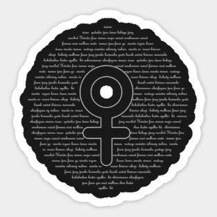 Female Empowerment Tshirt With Venus Symbol Sticker