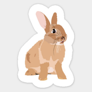 Brown Rabbit Sticker