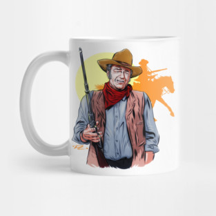 John Wayne - An illustration by Paul Cemmick Mug