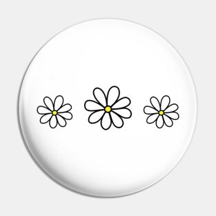 Cute Daisy Flower Pin