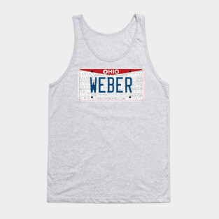 State of Ohio custom Weber vanity license plate Tank Top