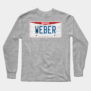 State of Ohio custom Weber vanity license plate Long Sleeve T-Shirt