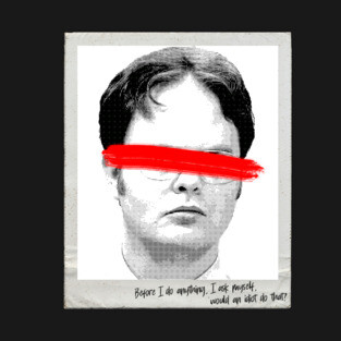 Dwight Schrute Quote Portrait T-Shirt