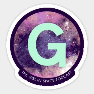 Girl in Space Logo Sticker