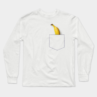Banana in breast pocket Long Sleeve T-Shirt