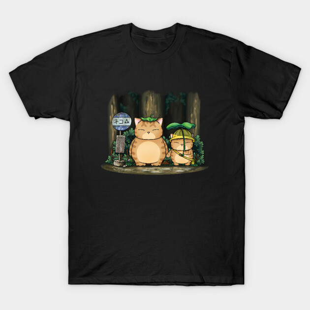 My Neighbor Fat Cat T-Shirt by Takeda_Art
