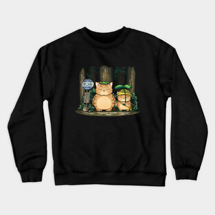 My Neighbor Fat Cat Crewneck Sweatshirt