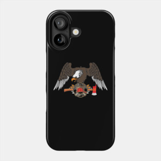 Patriotic Firefighter Eagle Fire Department Phone Case