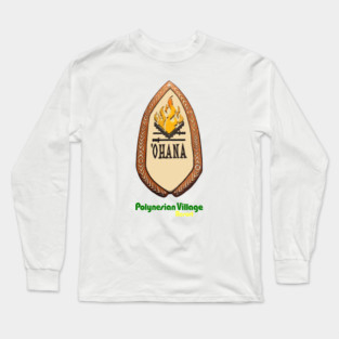 'Ohana Restaurant Polynesian Village Resort Long Sleeve T-Shirt