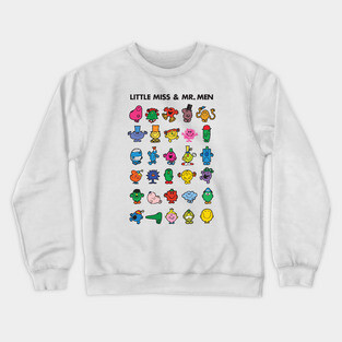 Little Miss Mr. Men Crewneck Sweatshirt