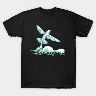 Flying fish fishing sea water angler T-Shirt