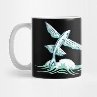 Flying fish fishing sea water angler Mug