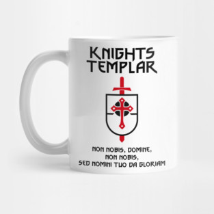 Knights Templar Motto ✙ Crusader ✠ Christian Warrior Custom Insignia Mug