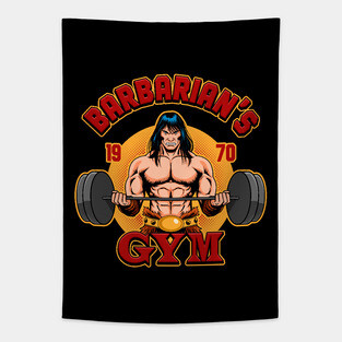 Barbarian's Gym Tapestry