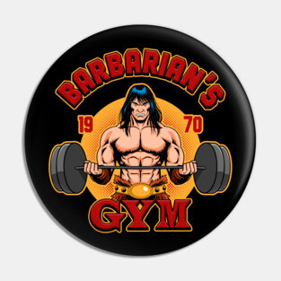 Barbarian's Gym Pin