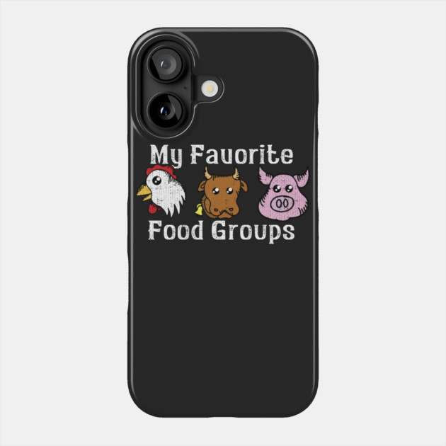 My Favorite Food Groups Phone Case by belownormal