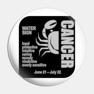 Zodiac Cancer Pin