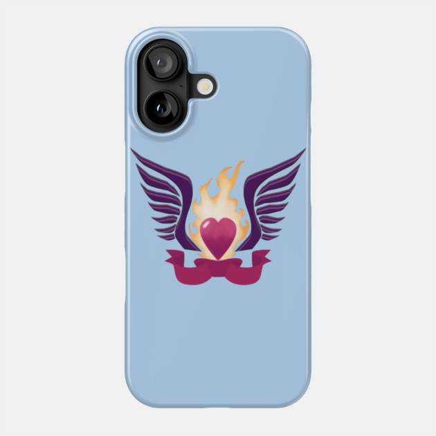FLAME HEART Phone Case by droidmonkey