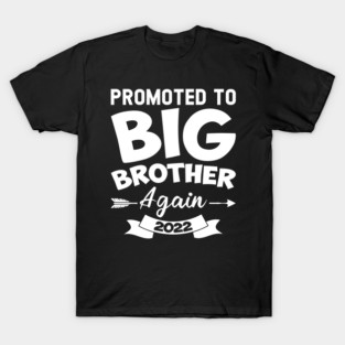 Promoted To Big Brother Again 2022 Baby Announcement Sibling T-Shirt