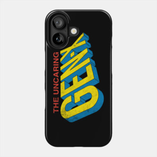 The Uncaring Gen-X - Vintage Distressed Superhero - Comic Book Graphic Logo Phone Case