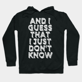 The Velvet Underground / Heroin - Minimalist Lyric Artwork Design Hoodie