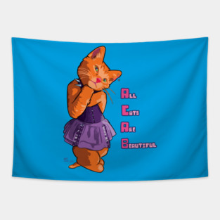 ACAB Kitten (no BG) Tapestry