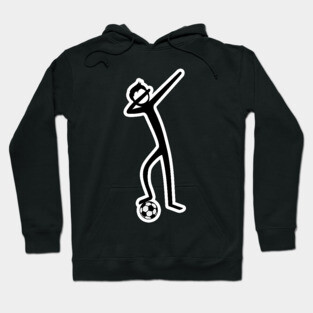 Dabbing Stick Figure - Soccer I Hoodie