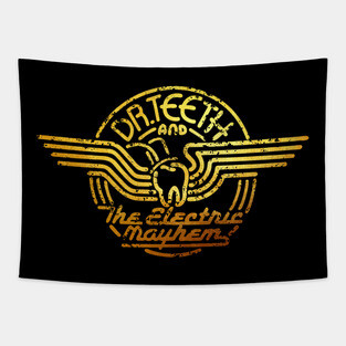 DR. TEETH Gold Tapestry