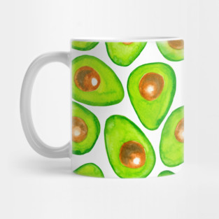 Avocado slices watercolor Mug