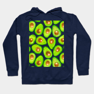 Avocado slices watercolor Hoodie