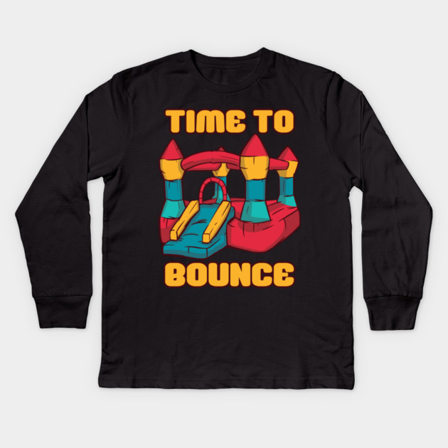 Time To Bounce Kids Long Sleeve T-Shirt by Cosmo Gazoo