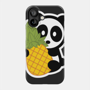 Panda Pineapple Pen Bambu Brand Food Foodie Tropical Dole Plantation Spikey Fresh Sour Sweet Citrus Hawaii Island Phone Case