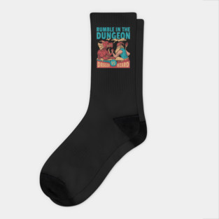 Dragon Arm Wrestling Wizard Socks