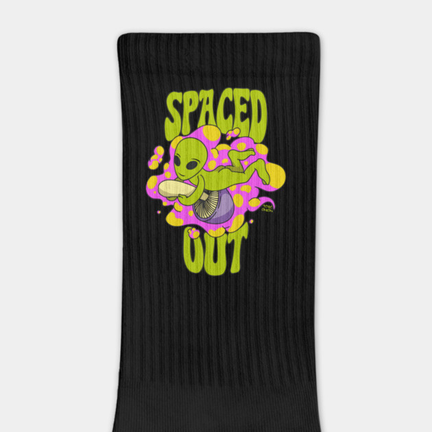 Spaced Out Mushroom Riding Alien by Cosmo Gazoo