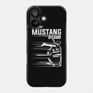 Shelby Mustang GT500 Silhouette Phone Case