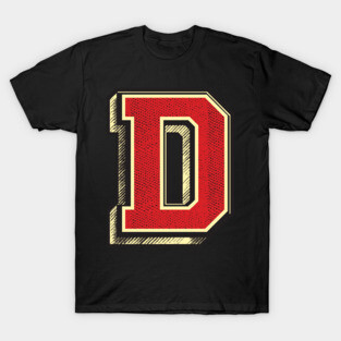 Divine Vintage style Alphabet Letter D ✪ Perfect gift for babies and kids T-Shirt