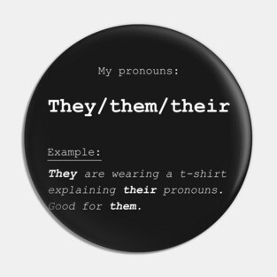 They/them/their Pin