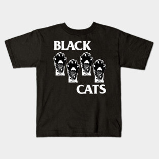 Black Cats - Black Flag parody Kids T-Shirt