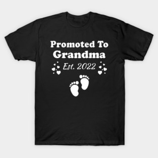 Promoted To Grandma 2022 Pregnancy Announcement T-Shirt