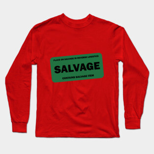Contains Salvage Item Reverse Logistics Long Sleeve T-Shirt