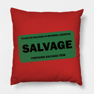 Contains Salvage Item Reverse Logistics Pillow