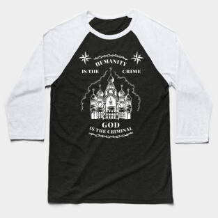 Russian criminal tattoo old school illustration Baseball T-Shirt