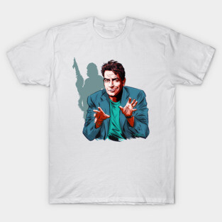 Charlie Sheen - An illustration by Paul Cemmick T-Shirt
