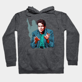 Charlie Sheen - An illustration by Paul Cemmick Hoodie