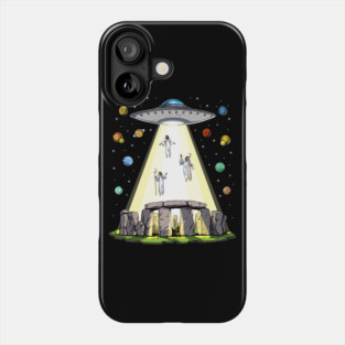 Stonehenge Alien Abduction Phone Case