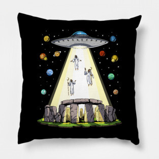 Stonehenge Alien Abduction Pillow