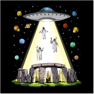 Stonehenge Alien Abduction Posters and Art
