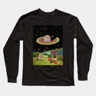 Our Best Years - Space Collage, Retro Futurism Long Sleeve T-Shirt