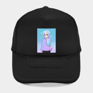 Blue & Lilac Hat