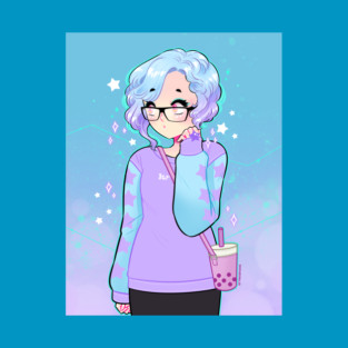 Blue & Lilac T-Shirt